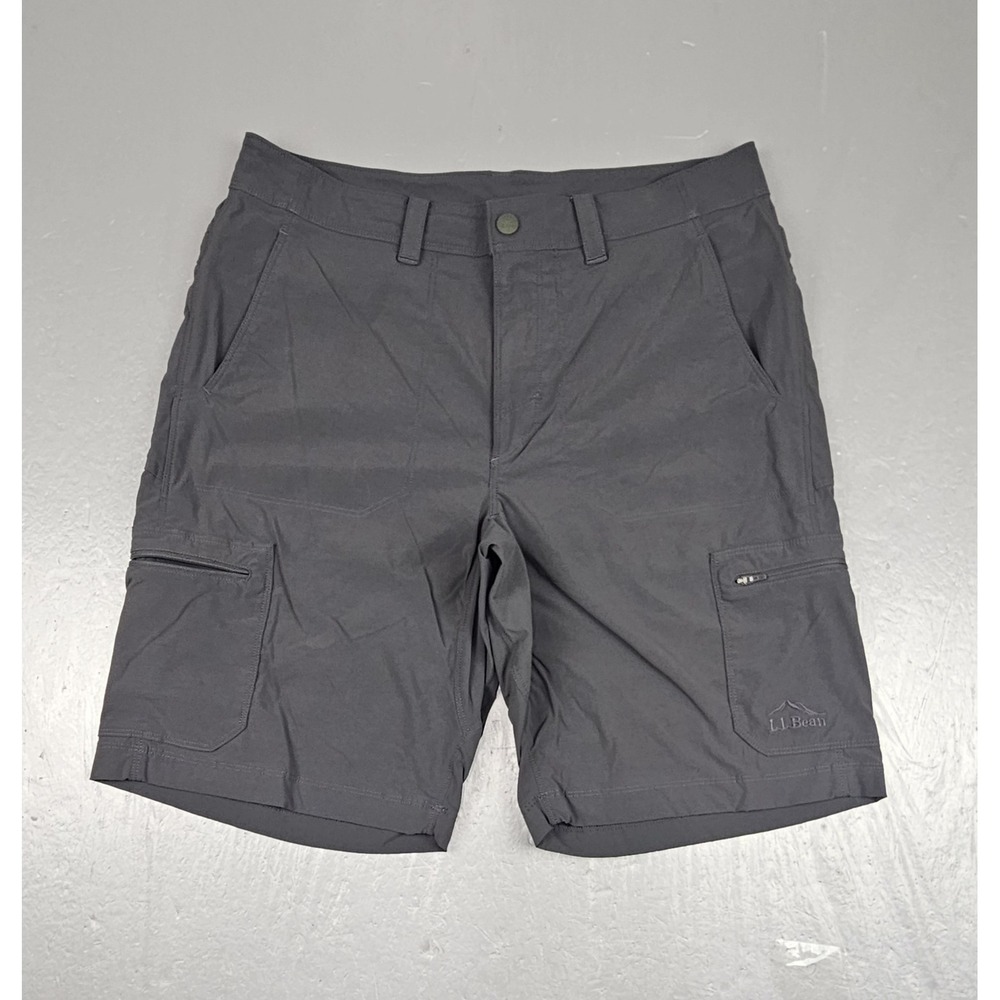 LL Bean Cresta Shorts Mens 32 Gray Hiking UPF 50+ Quick-Dry Lightweight Outdoor